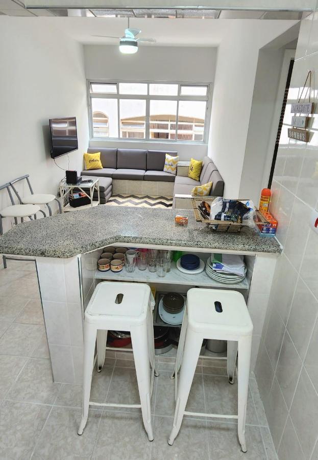 Apto Guaruja 1 Dorm Com Garagem Coberta 280M Da Praia Exterior foto
