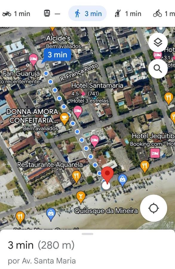 Apto Guaruja 1 Dorm Com Garagem Coberta 280M Da Praia Exterior foto